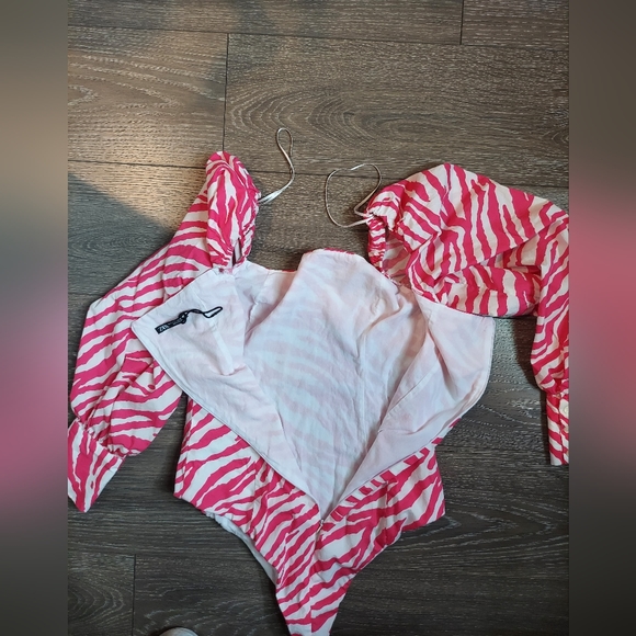 Zara ANIMAL PRINT BODYSUIT size M - Picture 11 of 15